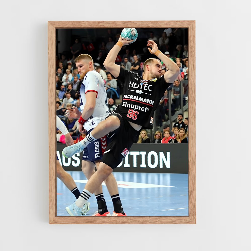 Poster passion sport – affiche Handball (vue 4)